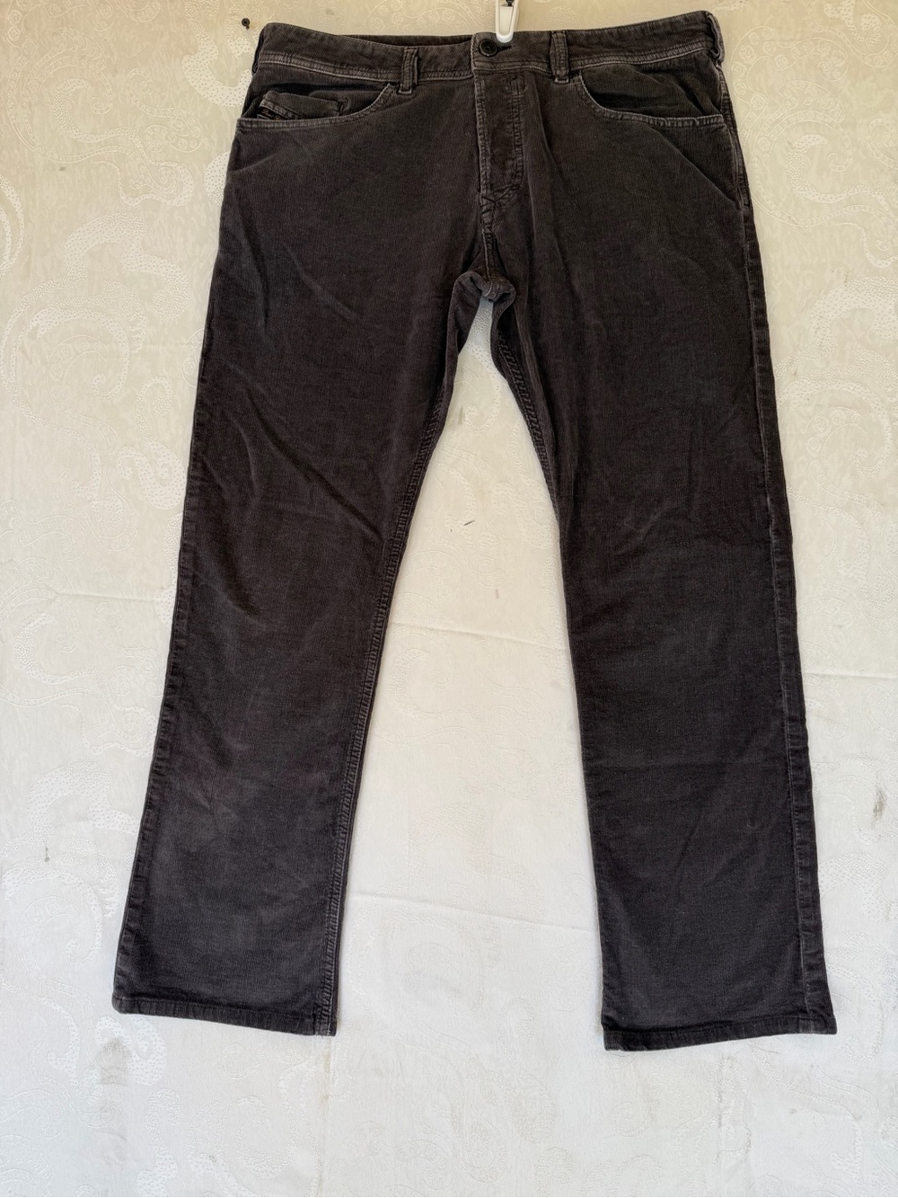 Diesel Black Gold Men's Corduroy Pants in Dark Brown